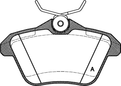 Комплект тормозных колодок (OPEN PARTS: BPA0581.10)