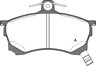 Комплект тормозных колодок (OPEN PARTS: BPA0582.00)