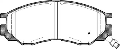 Комплект тормозных колодок (OPEN PARTS: BPA0583.00)