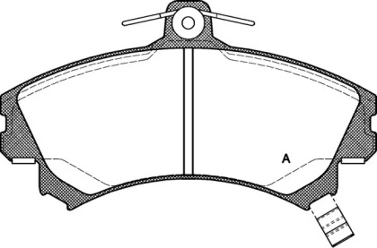 Комплект тормозных колодок (OPEN PARTS: BPA0590.21)