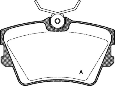 Комплект тормозных колодок (OPEN PARTS: BPA0591.00)