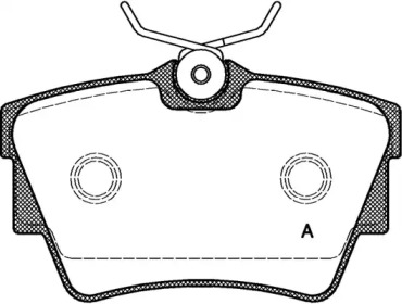 Комплект тормозных колодок (OPEN PARTS: BPA0591.10)