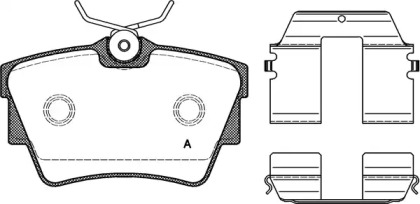 Комплект тормозных колодок (OPEN PARTS: BPA0591.20)