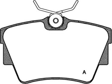 Комплект тормозных колодок (OPEN PARTS: BPA0591.30)