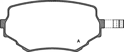 Комплект тормозных колодок (OPEN PARTS: BPA0594.02)