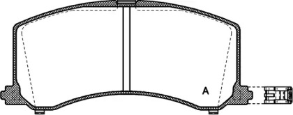 Комплект тормозных колодок (OPEN PARTS: BPA0595.02)