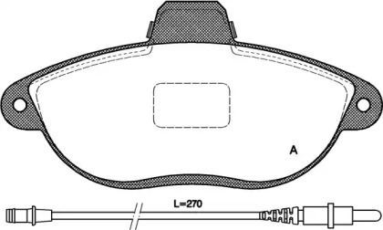 Комплект тормозных колодок (OPEN PARTS: BPA0602.02)