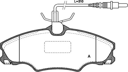 Комплект тормозных колодок (OPEN PARTS: BPA0603.04)