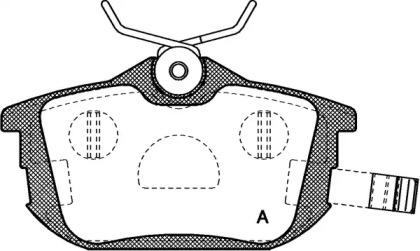 Комплект тормозных колодок (OPEN PARTS: BPA0605.02)