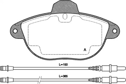 Комплект тормозных колодок (OPEN PARTS: BPA0608.04)