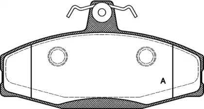 Комплект тормозных колодок (OPEN PARTS: BPA0620.20)