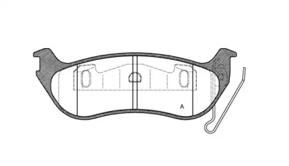 Комплект тормозных колодок (OPEN PARTS: BPA0628.12)