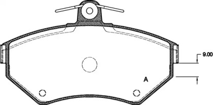 Комплект тормозных колодок (OPEN PARTS: BPA0631.00)