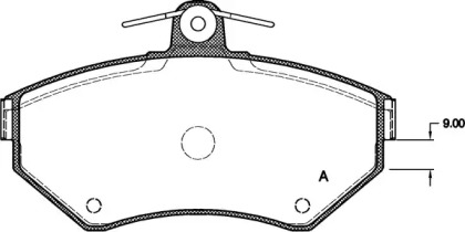 Комплект тормозных колодок (OPEN PARTS: BPA0631.10)