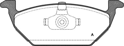 Комплект тормозных колодок (OPEN PARTS: BPA0633.00)