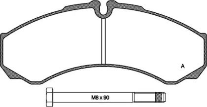 Комплект тормозных колодок (OPEN PARTS: BPA0651.00)