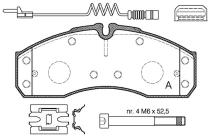 Комплект тормозных колодок (OPEN PARTS: BPA0651.22)