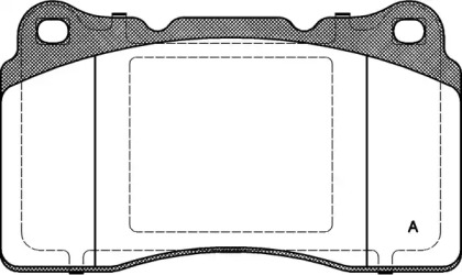 Комплект тормозных колодок (OPEN PARTS: BPA0666.10)