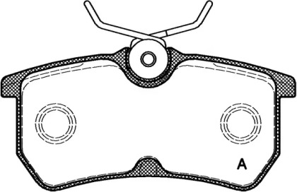 Комплект тормозных колодок (OPEN PARTS: BPA0693.00)