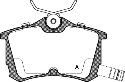 Комплект тормозных колодок (OPEN PARTS: BPA0695.02)