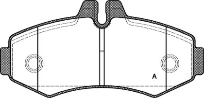 Комплект тормозных колодок (OPEN PARTS: BPA0701.00)