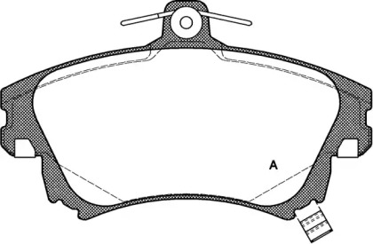 Комплект тормозных колодок (OPEN PARTS: BPA0708.02)