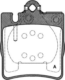 Комплект тормозных колодок (OPEN PARTS: BPA0709.00)