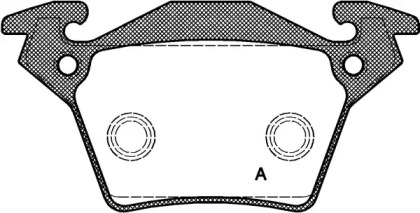 Комплект тормозных колодок (OPEN PARTS: BPA0717.00)