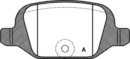 Комплект тормозных колодок (OPEN PARTS: BPA0727.00)