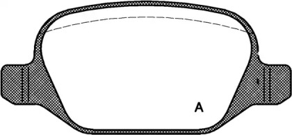 Комплект тормозных колодок (OPEN PARTS: BPA0727.10)