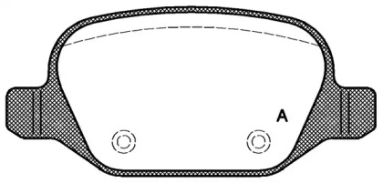 Комплект тормозных колодок (OPEN PARTS: BPA0727.20)