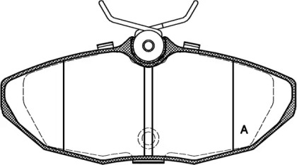 Комплект тормозных колодок (OPEN PARTS: BPA0732.10)