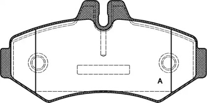 Комплект тормозных колодок (OPEN PARTS: BPA0733.00)