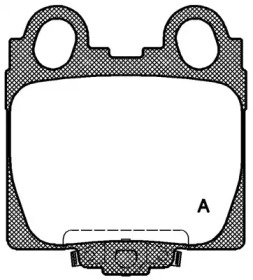 Комплект тормозных колодок (OPEN PARTS: BPA0743.04)