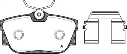 Комплект тормозных колодок (OPEN PARTS: BPA0767.10)