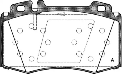 Комплект тормозных колодок (OPEN PARTS: BPA0769.00)