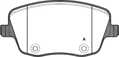 Комплект тормозных колодок (OPEN PARTS: BPA0775.00)