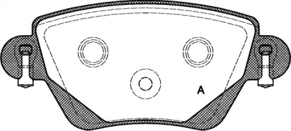 Комплект тормозных колодок (OPEN PARTS: BPA0777.00)