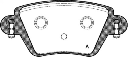 Комплект тормозных колодок (OPEN PARTS: BPA0777.10)