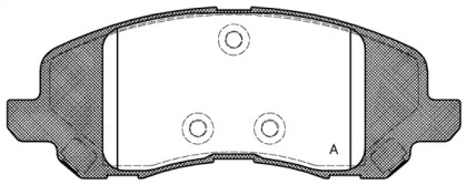 Комплект тормозных колодок (OPEN PARTS: BPA0804.20)