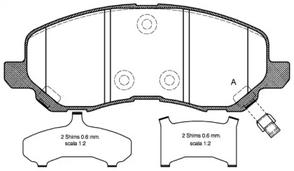 Комплект тормозных колодок (OPEN PARTS: BPA0804.31)