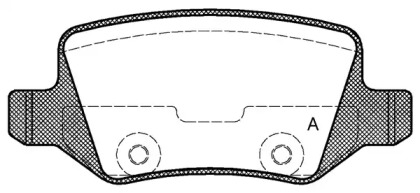 Комплект тормозных колодок (OPEN PARTS: BPA0818.00)