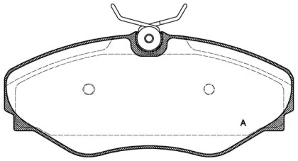 Комплект тормозных колодок (OPEN PARTS: BPA0834.20)