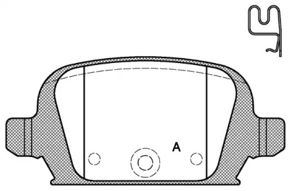 Комплект тормозных колодок (OPEN PARTS: BPA0835.02)