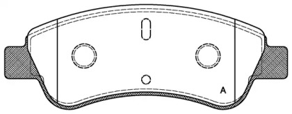 Комплект тормозных колодок (OPEN PARTS: BPA0840.10)