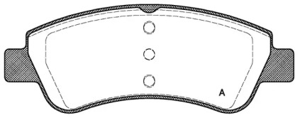 Комплект тормозных колодок (OPEN PARTS: BPA0840.20)