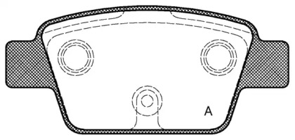 Комплект тормозных колодок (OPEN PARTS: BPA0861.00)