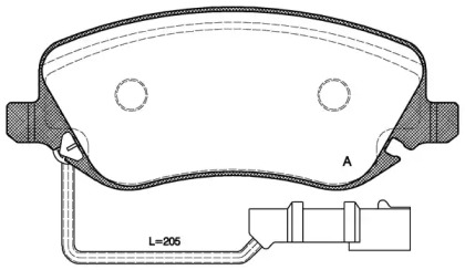 Комплект тормозных колодок (OPEN PARTS: BPA0879.02)