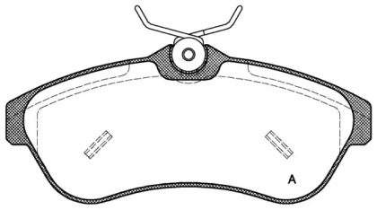 Комплект тормозных колодок (OPEN PARTS: BPA0880.00)