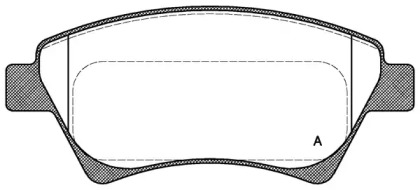 Комплект тормозных колодок (OPEN PARTS: BPA0976.00)